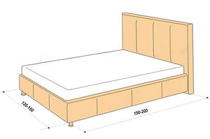 Размеры полуторной кровати
