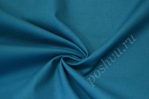 Ткань поплин  синего цвета
